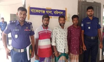 বাকেরগঞ্জে ৭০ বস্তা চোরাই ডালসহ তিন চোর গ্রেপ্তার