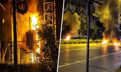 থাইল্যান্ডে এক রাতে অর্ধ-শতাধিক স্থানে আগুন হামলা
