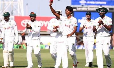 হাসানের আগুনে ১৯৮ রানে গুটিয়ে গেল অস্ট্রেলিয়া