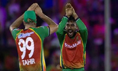 সিপিএলে স্পিনবিষ ছড়িয়ে চার  উইকেট নিয়ে ম্যাচসেরা মিরাজ