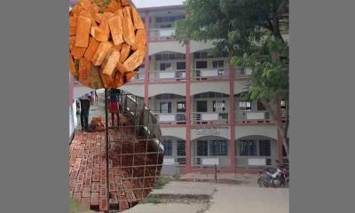 সখিপুর ইসলামিয়া উচ্চ বিদ্যালয়ের ভবন নির্মাণে ব্যাপক অনিয়ম, ৩/৪ নম্বর ইট দিয়ে চলছে কাজ!