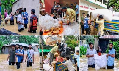 বিশুদ্ধ পানি ও খাবার নিয়ে বাঁশখালীর বন্যার্তদের পাশে চবি শিক্ষার্থীরা