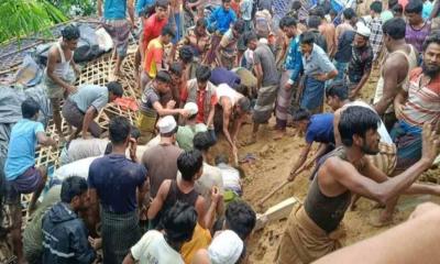 উখিয়ায় পাহাড়ধসে প্রাণ গেল ৮ শিক্ষার্থীর