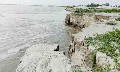 যমুনার ভাঙনে বিলীন বসতভিটা, আতঙ্কে নদীপাড়ের মানুষ