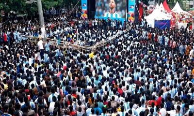 বৃষ্টির কারণে ঢাবিতে স্থগিত আর্জেন্টিনা–মিশর ম্যাচ দেখা