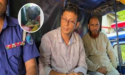 তিন মাসের শিশুর পা মুচড়ে দেওয়া চাচি পলাতক, আটক ৩