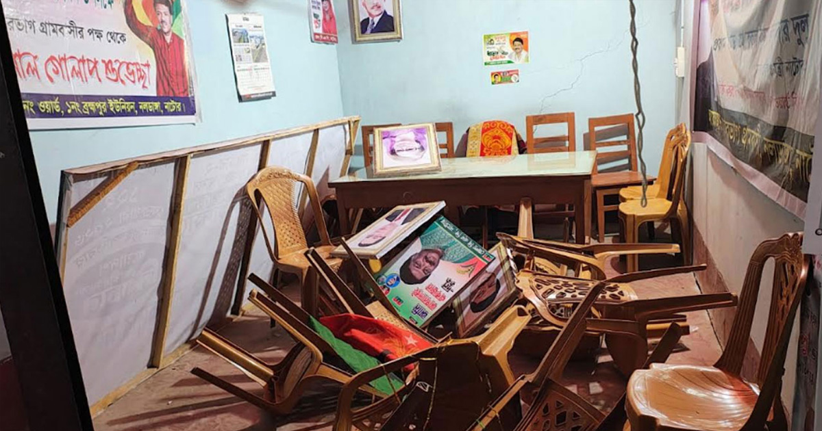 নাটোরে আ.লীগ নেতাকর্মীদের বিরুদ্ধে বিএনপি কার্যালয় ভাঙচুরের অভিযোগ