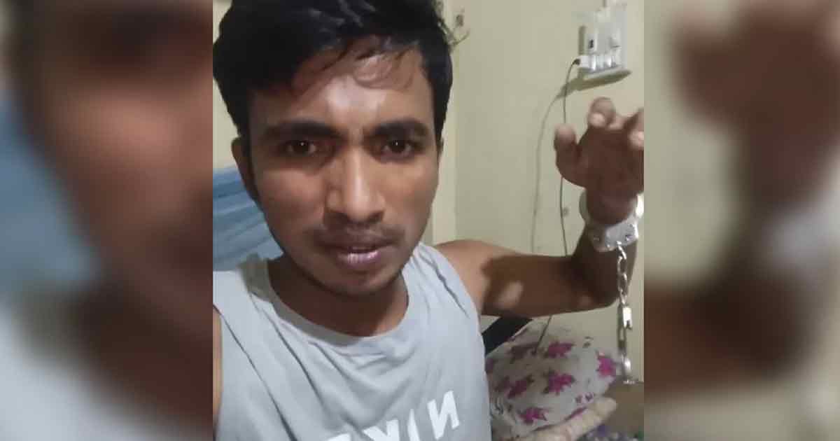 হট্টগোলের মধ্যে হ্যান্ডকাফসহ পুলিশের হেফাজত থেকে পালাল আসামি