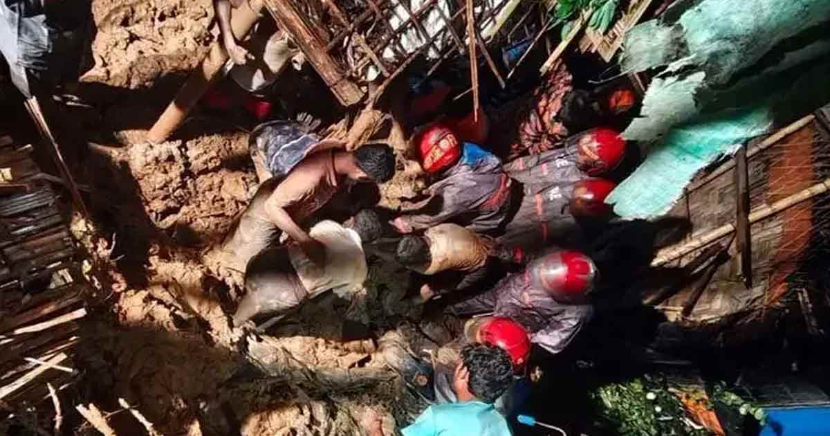 টানা বর্ষণে কক্সবাজারে পাহাড়ধসে, প্রাণহানি বেড়ে ১৯