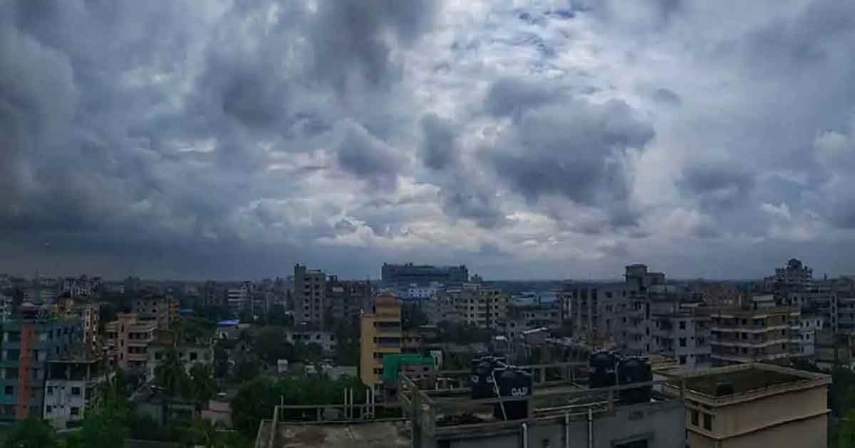 ঢাকার আকাশ মেঘাচ্ছন্ন, মাঝেমধ্যে হতে পারে বৃষ্টি