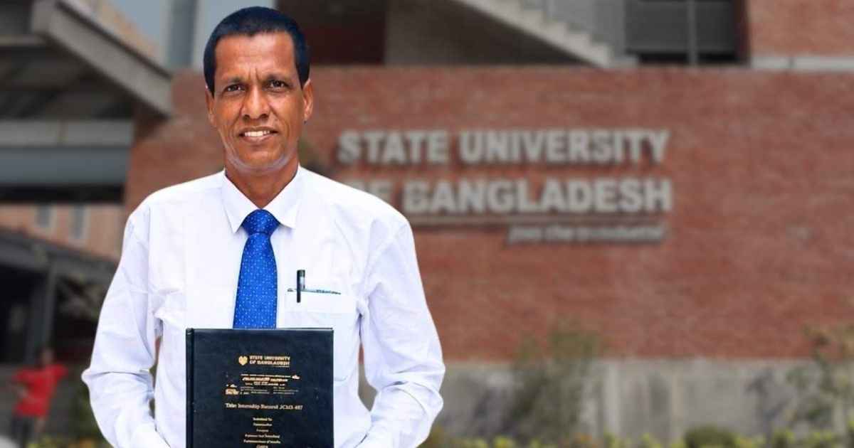 বয়সকে হার মানিয়ে বিশ্ববিদ্যালয়ের গণ্ডি পেরোলেন ৫৯ বছরের বেলায়েত