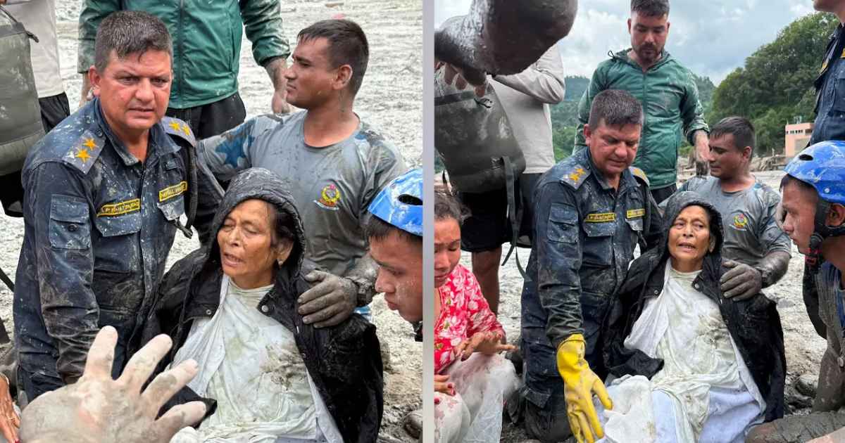 ধ্বংসস্তূপ থেকে ‘বাঁচাও’ বলে চিৎকার, এরপর জীবিত নারী উদ্ধার