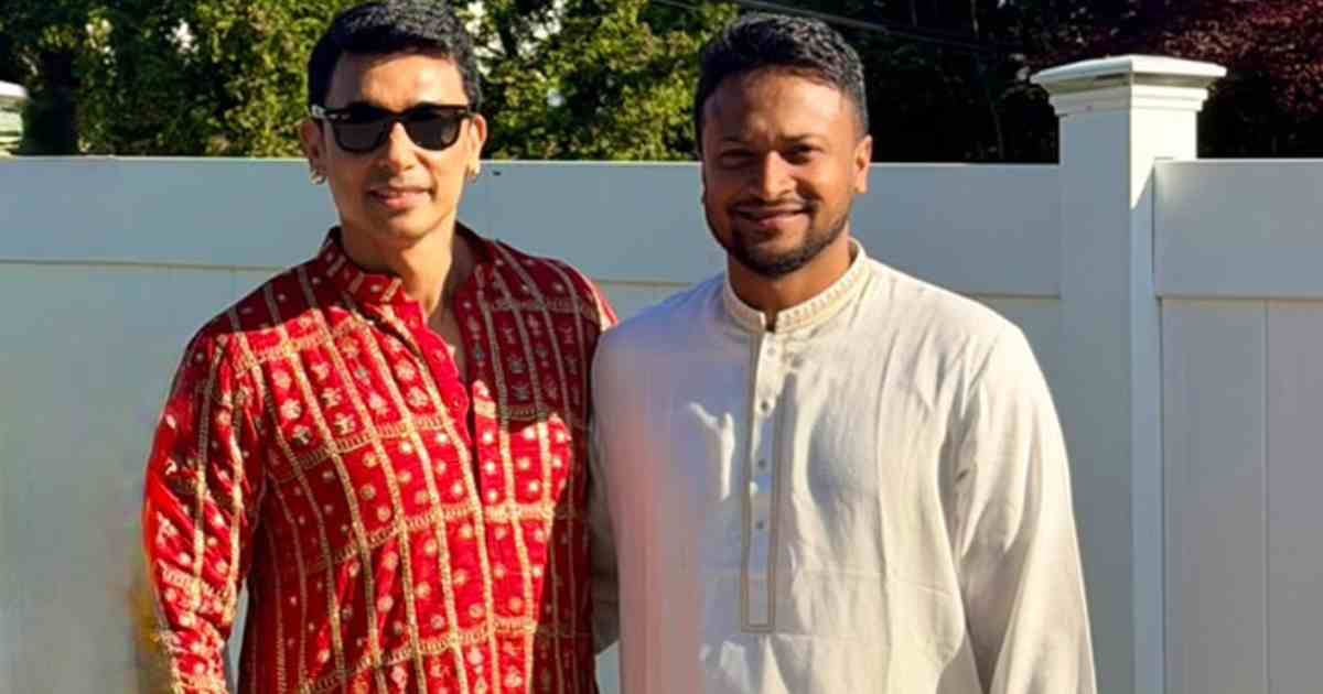 ঈদের দিনে যুক্তরাষ্ট্রে এক ফ্রেমে সাকিব-জায়েদ