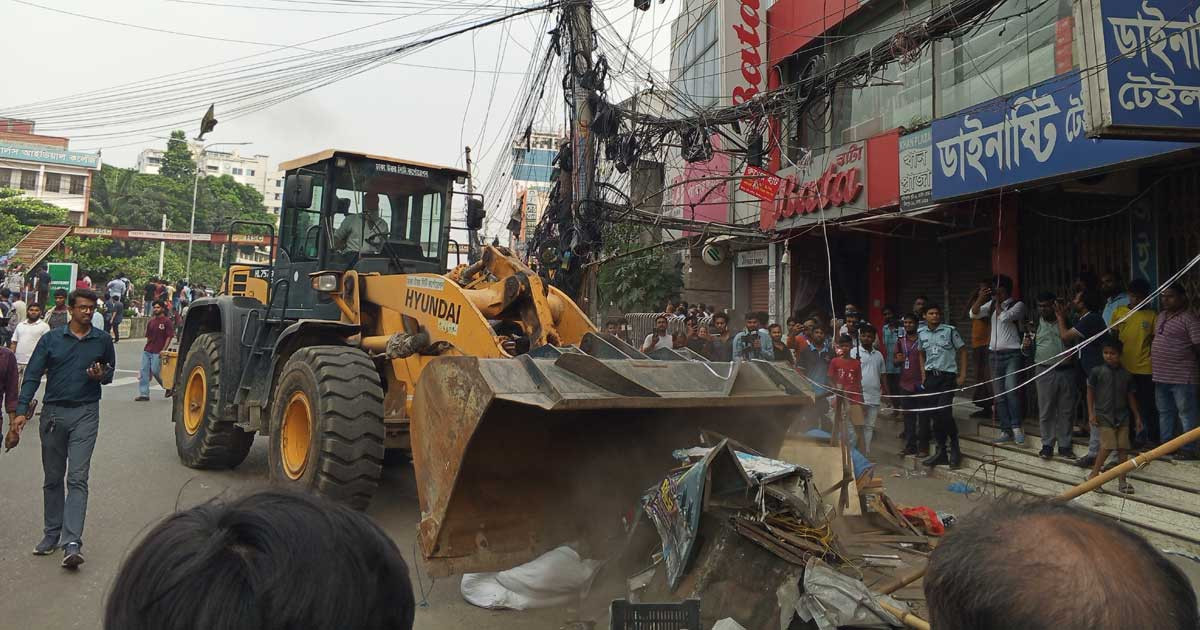 মিরপুরে সংঘর্ষের পর আবারও উচ্ছেদ অভিযান